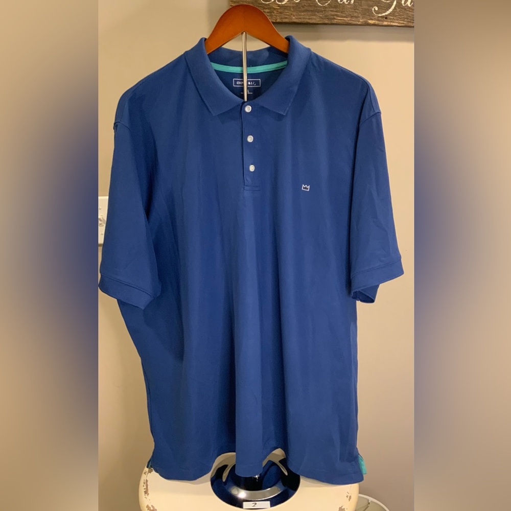 Crown & Ivy Classic Blue Polo Shirt